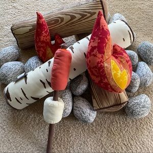 Land of Nod Plush Campfire Set